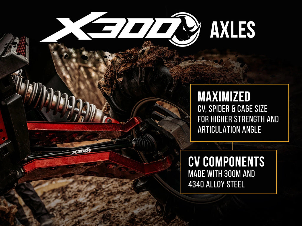 SuperATV X300 Heavy Duty Rear Axle for Can-Am Maverick X3 (2017–2023)