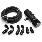 10AN Oil Catch Can Reservoir Tank for - Baffled, Breather Filter, Fuel Hose Fittings