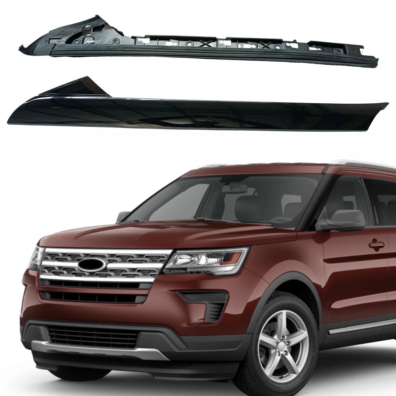 Front Right Windshield Outer Molding Trim for Ford Explorer (2011–2019)