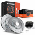 Front Drilled Brake Rotors & Ceramic Pads for Hyundai Azera (2012–2017)