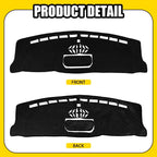 Dashboard Cover for Ford F150 (2021–2025) Black Dash Mat