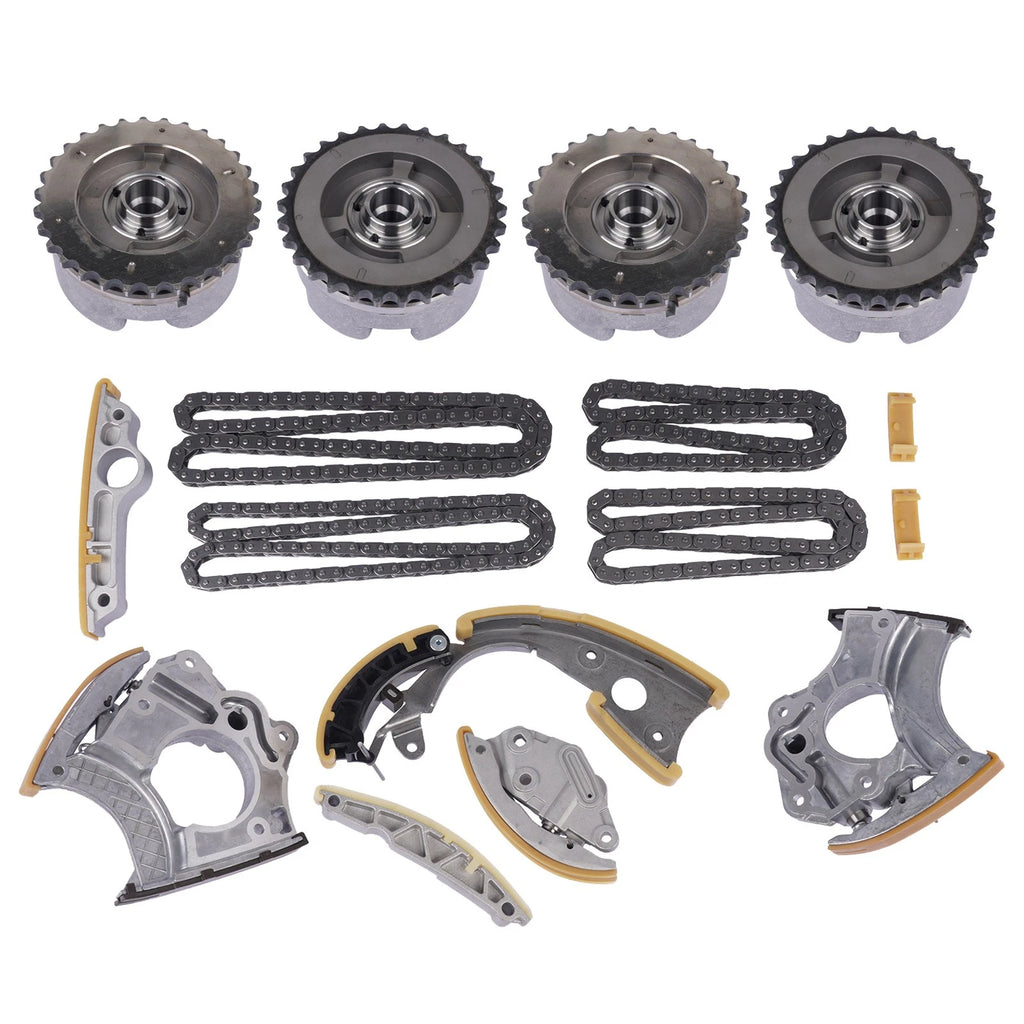 Timing Chain Kit with Camshaft Adjusters for Audi A4 A5 A6 Q5 (2008-2016)