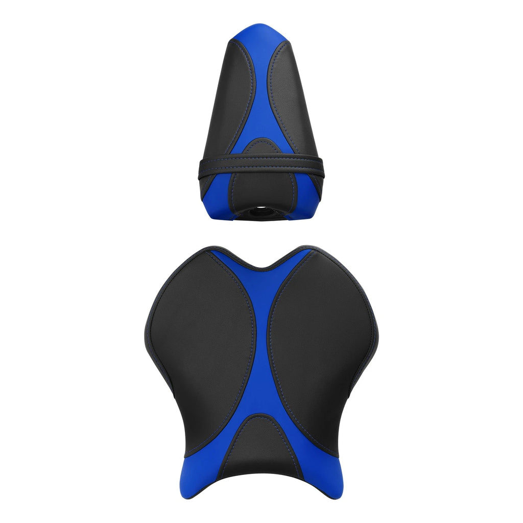Rider Driver Passenger Seat for Yamaha YZF R6 (2017–2022) Black Blue