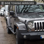 Tow Mirrors for Jeep Wrangler (2007–2017) No. 55077967AB/55077966AB Set of 1