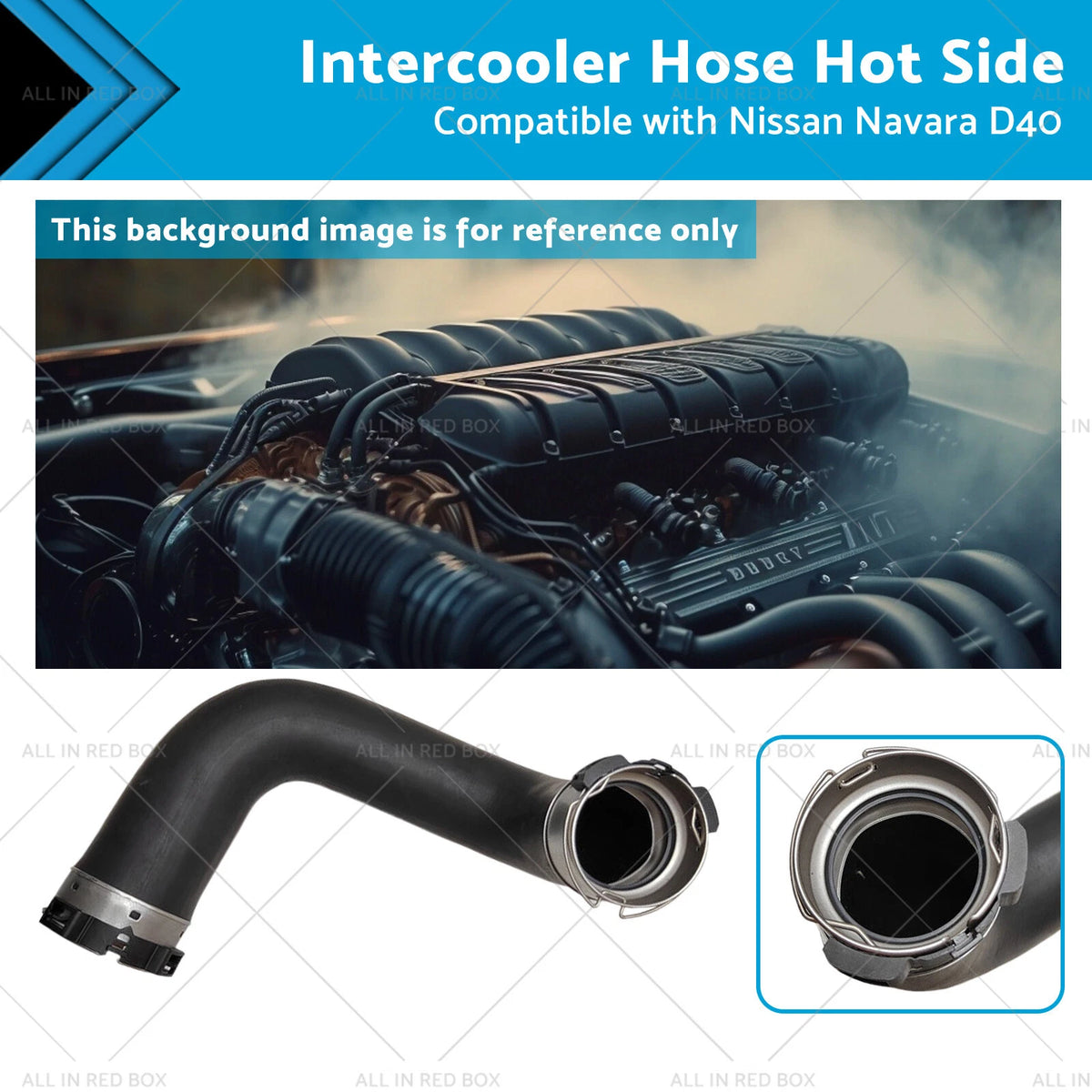 Intercooler Hose Hot Side for Nissan Navara D40, Pathfinder R51 (2005–2015)