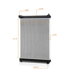 2-Row Aluminum Cooling Radiator for Sterling Truck Acterra 5500 6500 7500 (2005–2007)