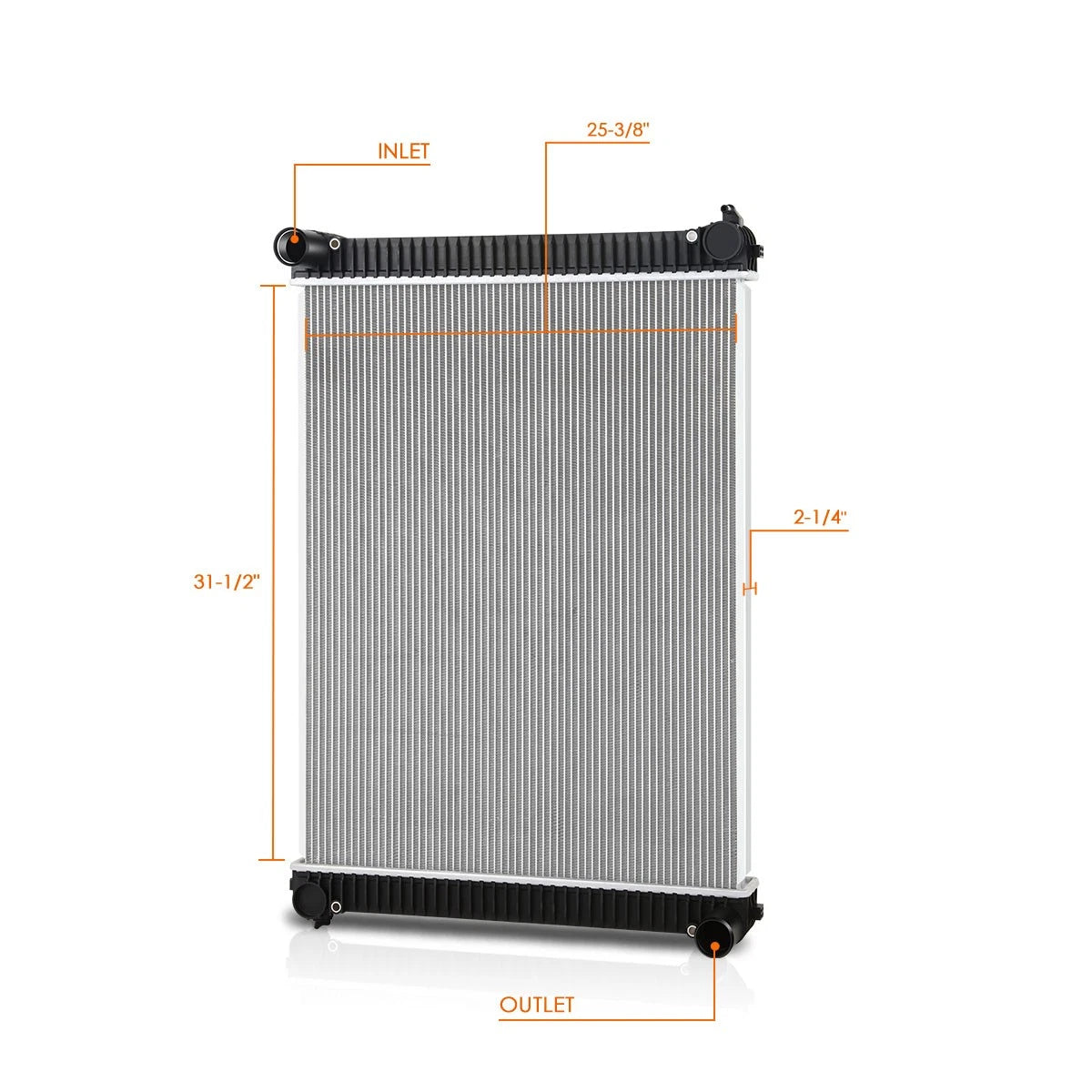 2-Row Aluminum Cooling Radiator for Sterling Truck Acterra 5500 6500 7500 (2005–2007)