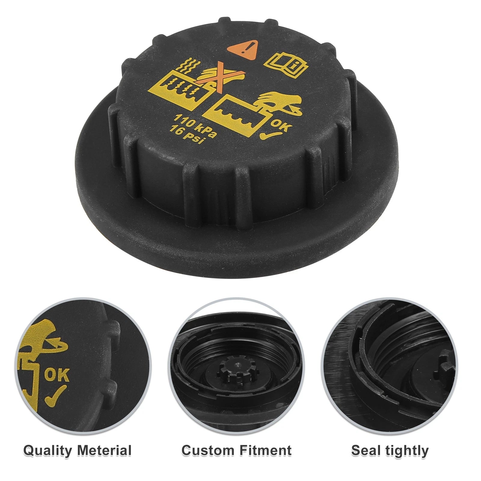 Engine Coolant Radiator Reservoir Tank Cap for Ford Flex F-250 (2009–2019)