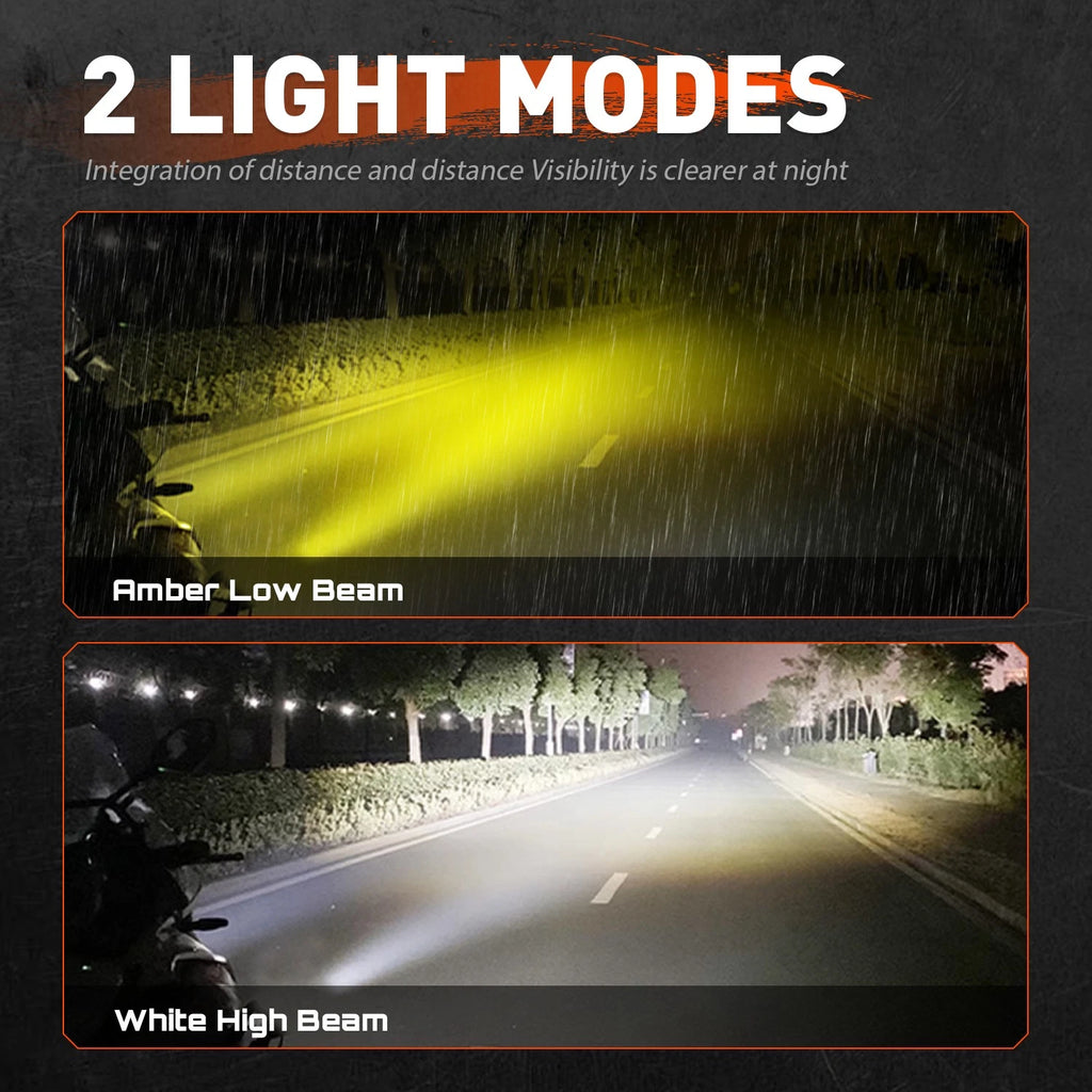 2X LED Spot Light Auxiliary Headlight for Motorcycle