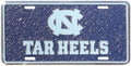 Mosaic Embossed Metal License Plate Sign for North Carolina Go Tar Heels