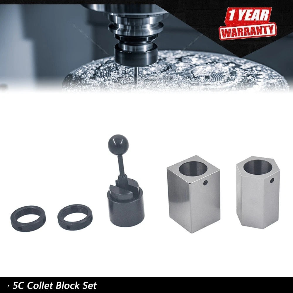 Set of 5 Collet Blocks for Square Hex Rings & Closer Holder Kit