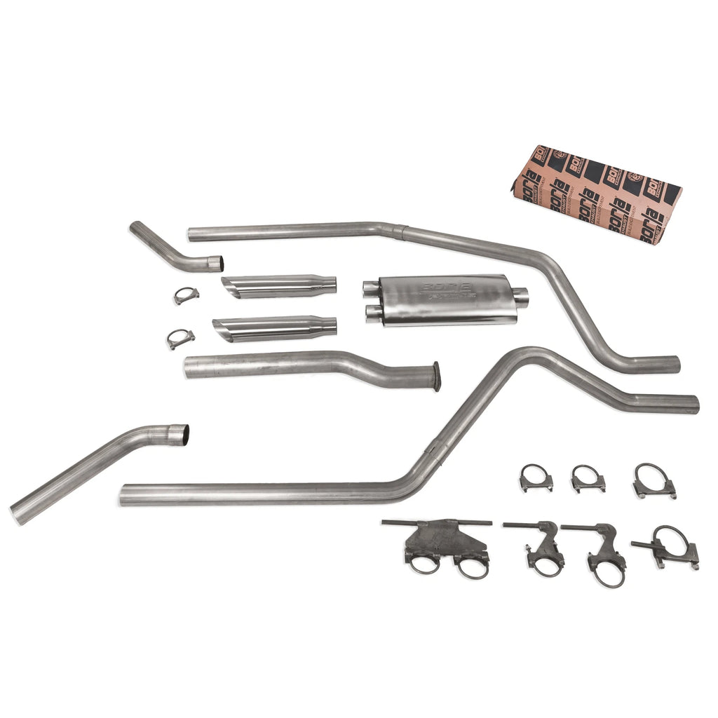 2.5" Dual Exhaust for Dodge Ram 1500 (2019–2025) Borla Pro SS SC T Cnr E