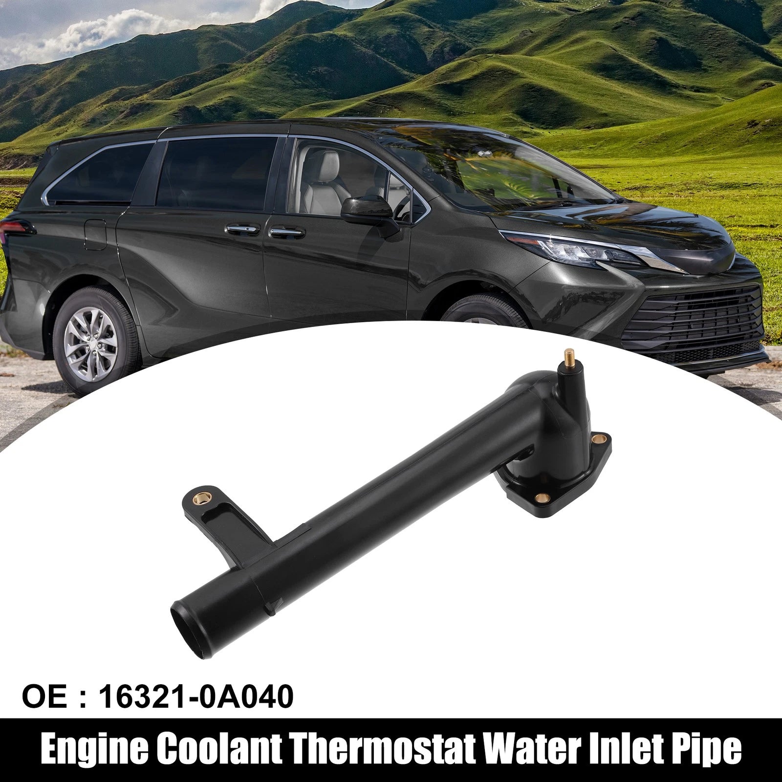 Engine Coolant Thermostat Water Inlet Pipe for Lexus Toyota (2000–2023)