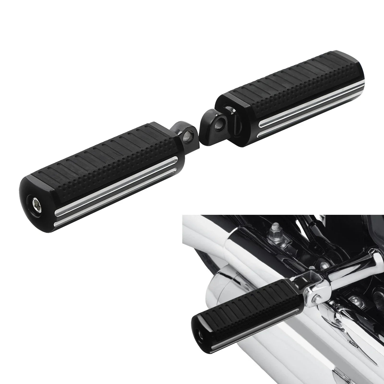 Male Mount Foot Pegs for Harley Touring Street Glide Softail