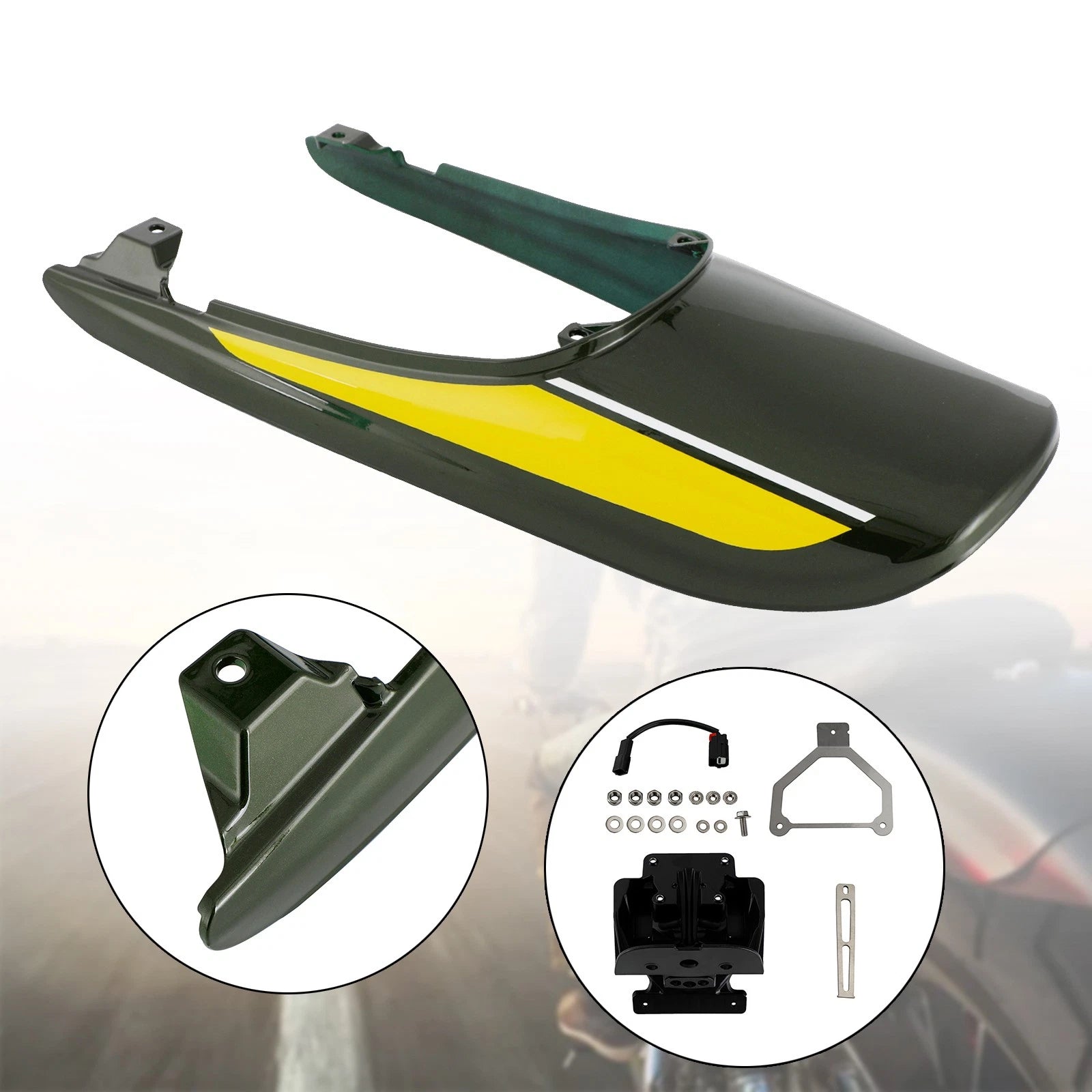Tail Cowl Fairing + License Plate Bracket for Kawasaki Z900RS (2018–2022)