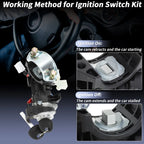 Ignition Lock Cylinder No. 81910-B2100 for Kia Soul (2014–2019)