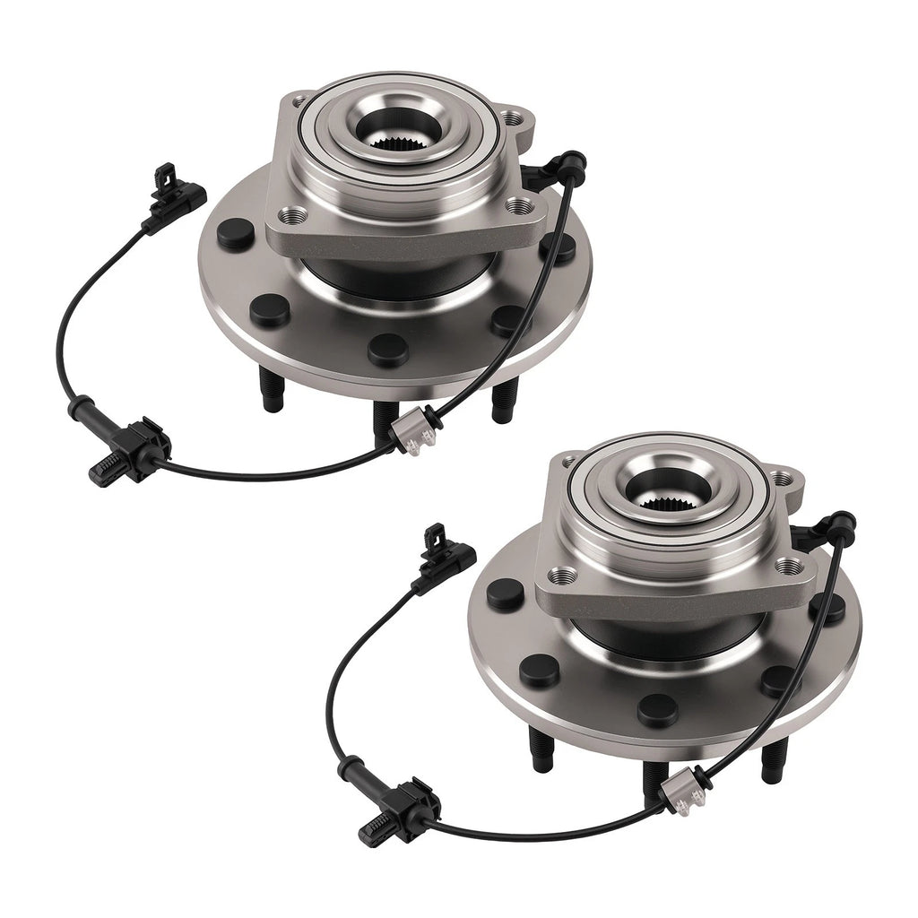 2X Front Wheel Hub Bearing Assembly for Chevrolet Silverado 2500 HD (2011–2019)