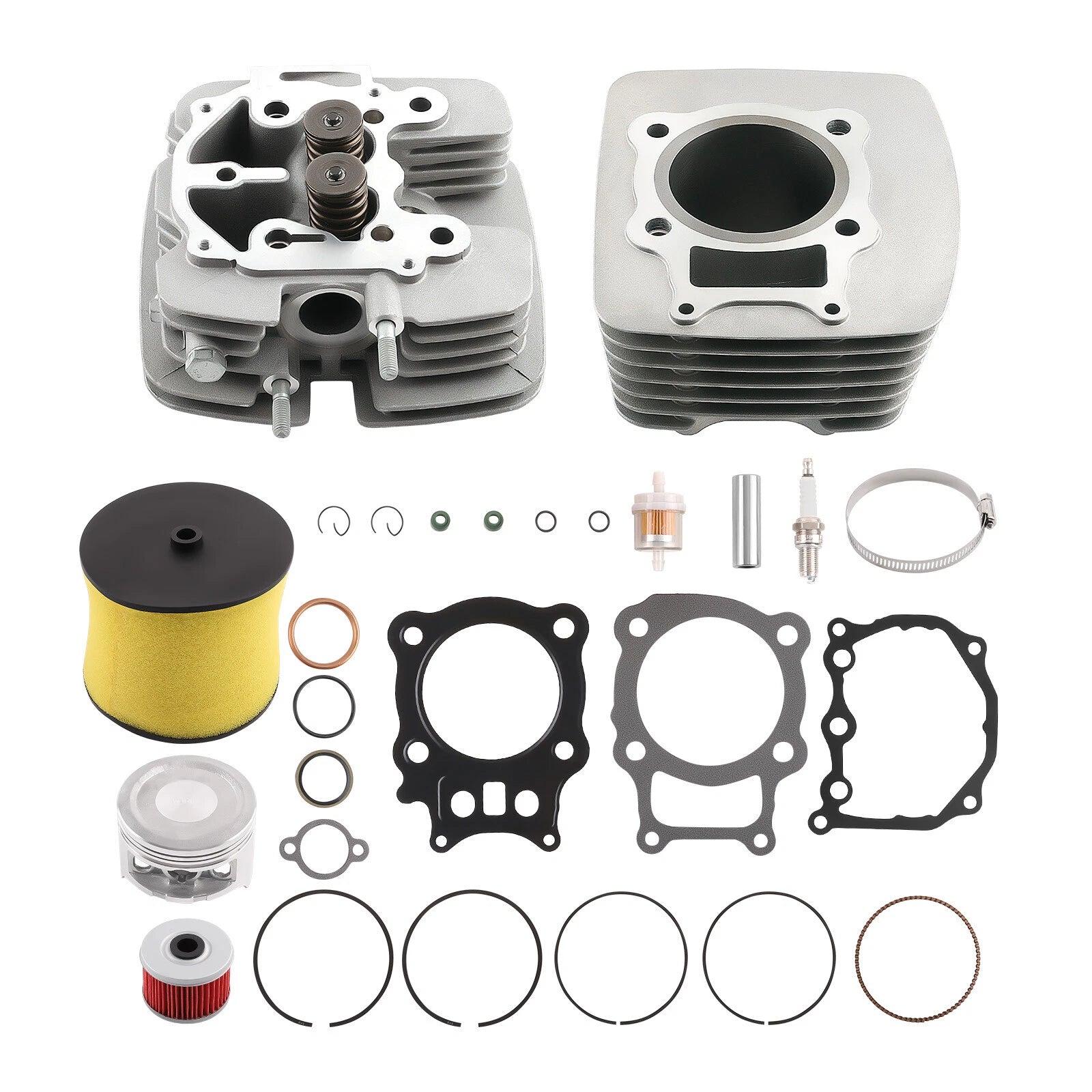 Top End Kit 78.5mm Bore Cylinder Head Piston for Honda Rancher TRX350 (2000–2006)