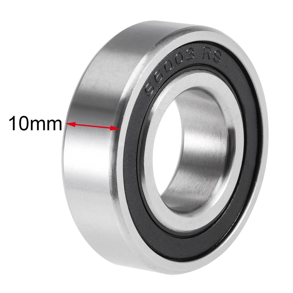 Set of 5 S6003-2RS Deep Groove Ball Bearings 17x35x10mm Double Sealed