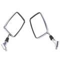 Chrome Rectangle Rearview Mirrors for Suzuki Boulevard Intruder