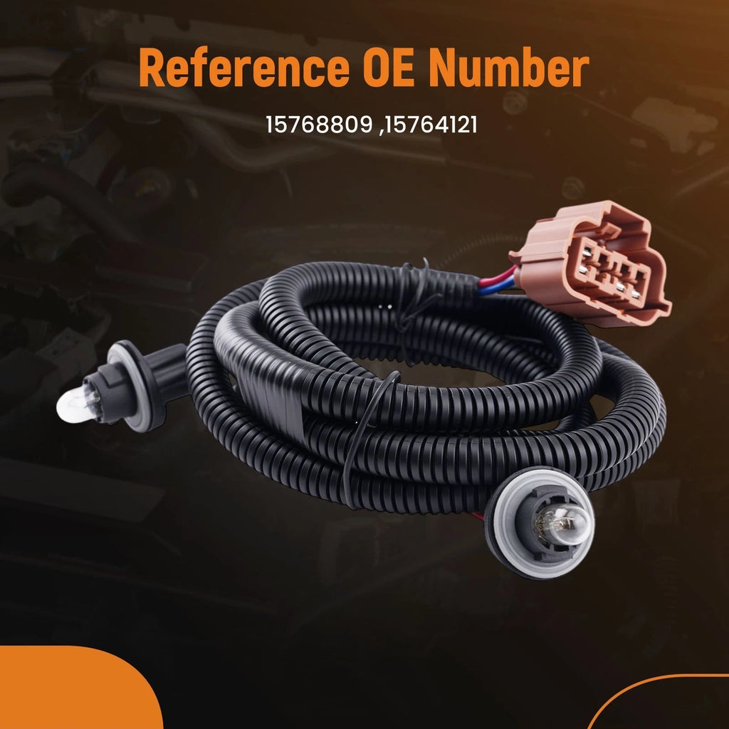 Rear Bumper License Plate Light Wiring Harness for Silverado/Sierra 3500 (1999–2006)