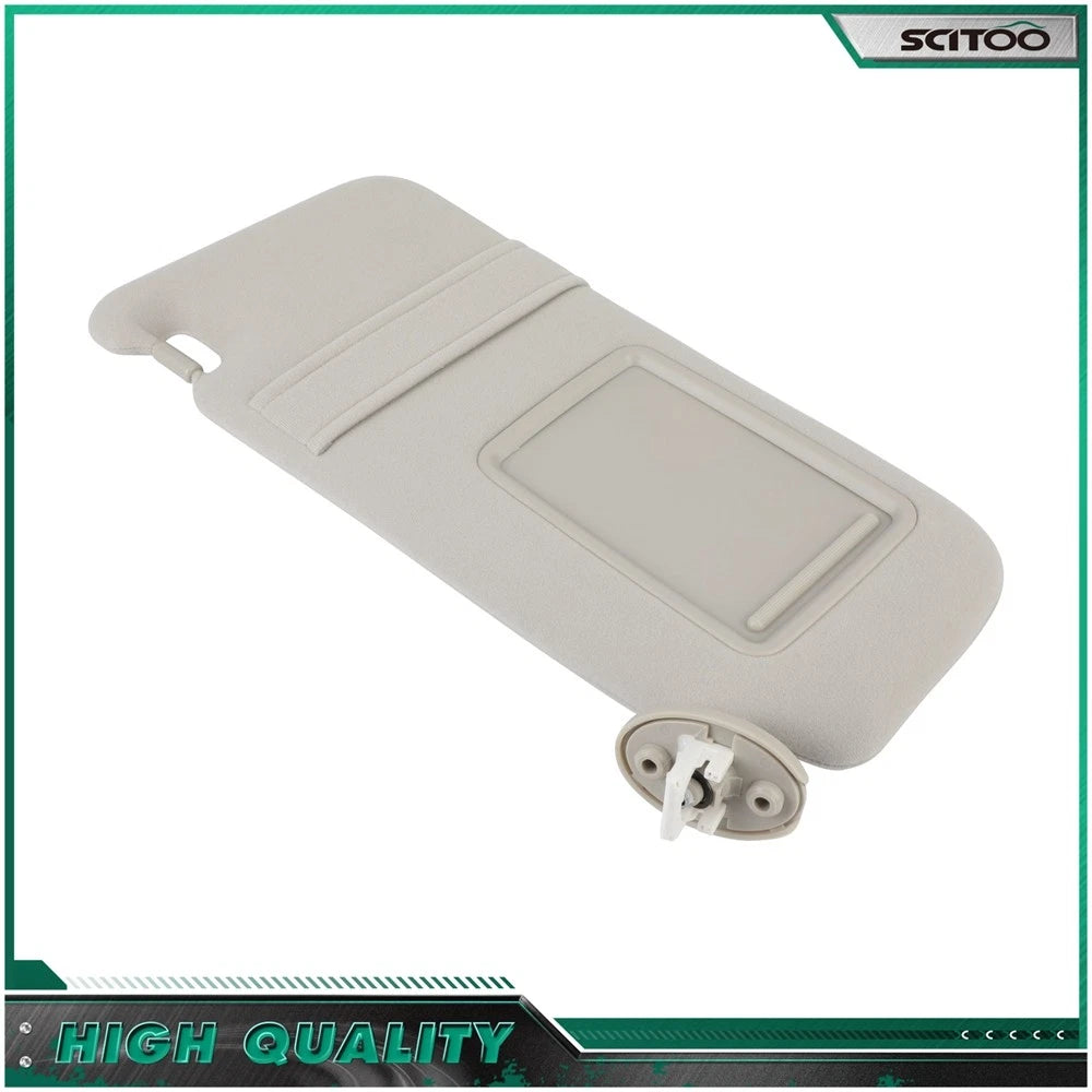 Left Driver Side Sun Visor for Toyota Venza (2009–2016) Light Gray
