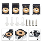 Glass Clamp with Screws for Adjustable Applications (Zinc Alloy, Heavy Duty)