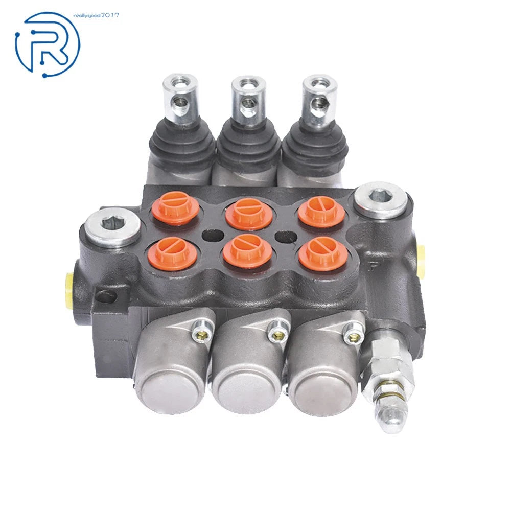 Adjustable Hydraulic Directional Control Valve 11GPM 3 Spool for