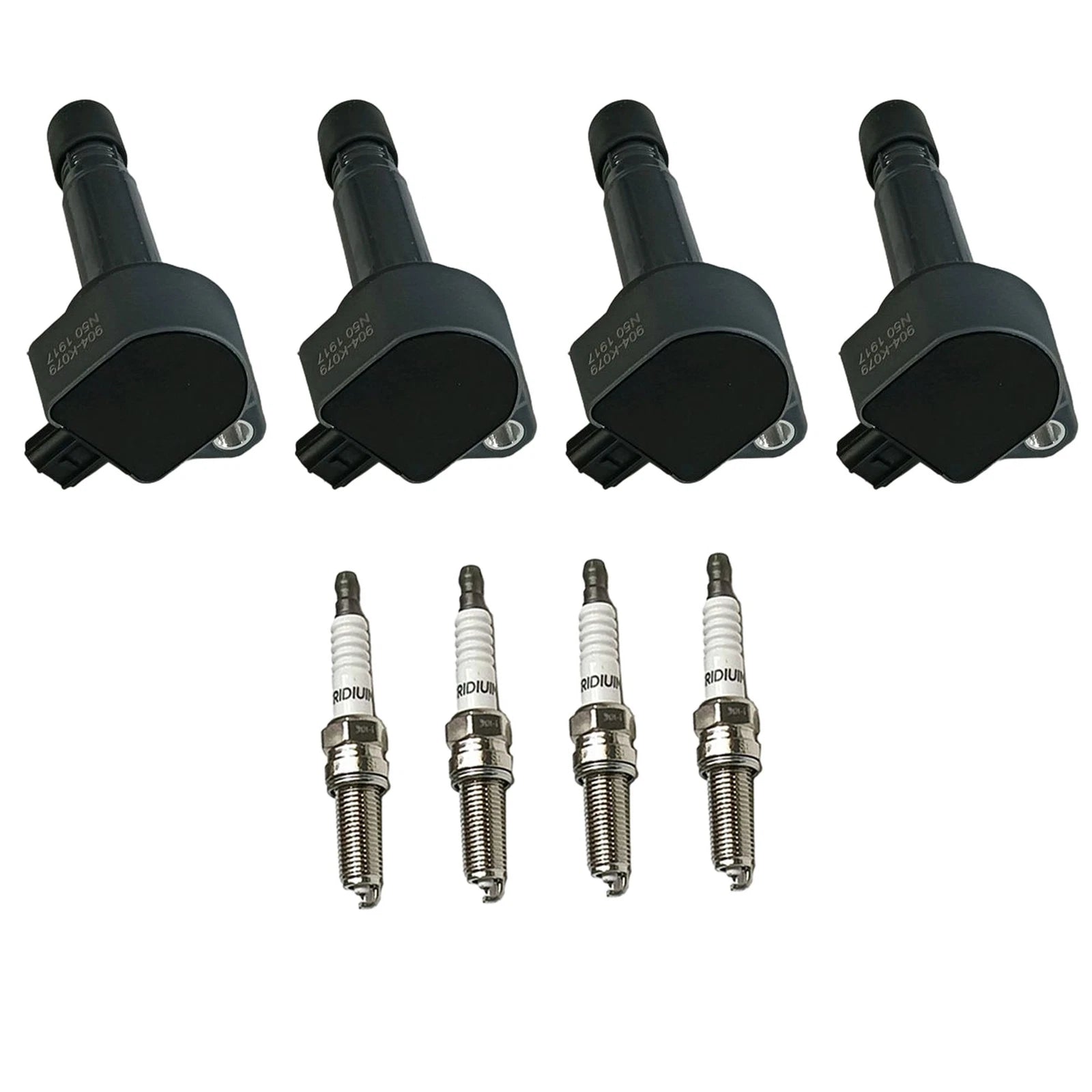Set of 4 Ignition Coils & Iridium Spark Plugs for Honda Civic (2006–2011) UF582