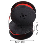 Set of 2 Typewriter Ribbons Compatible with Most Typewriters Red/Black