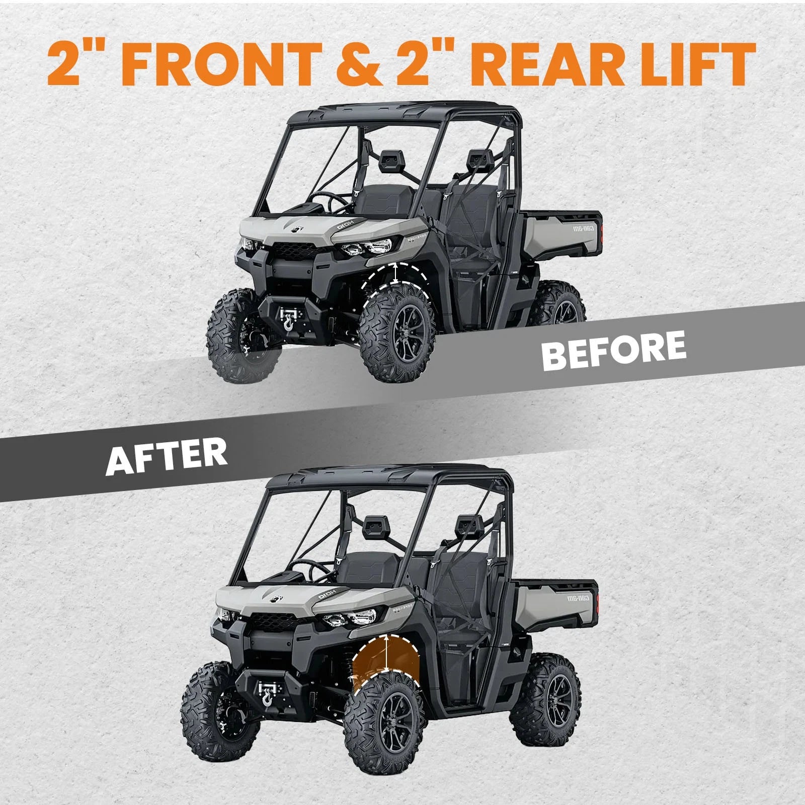 Set of 4 Lift Kits for Can Am Defender 500 800 1000 (2016–2019)