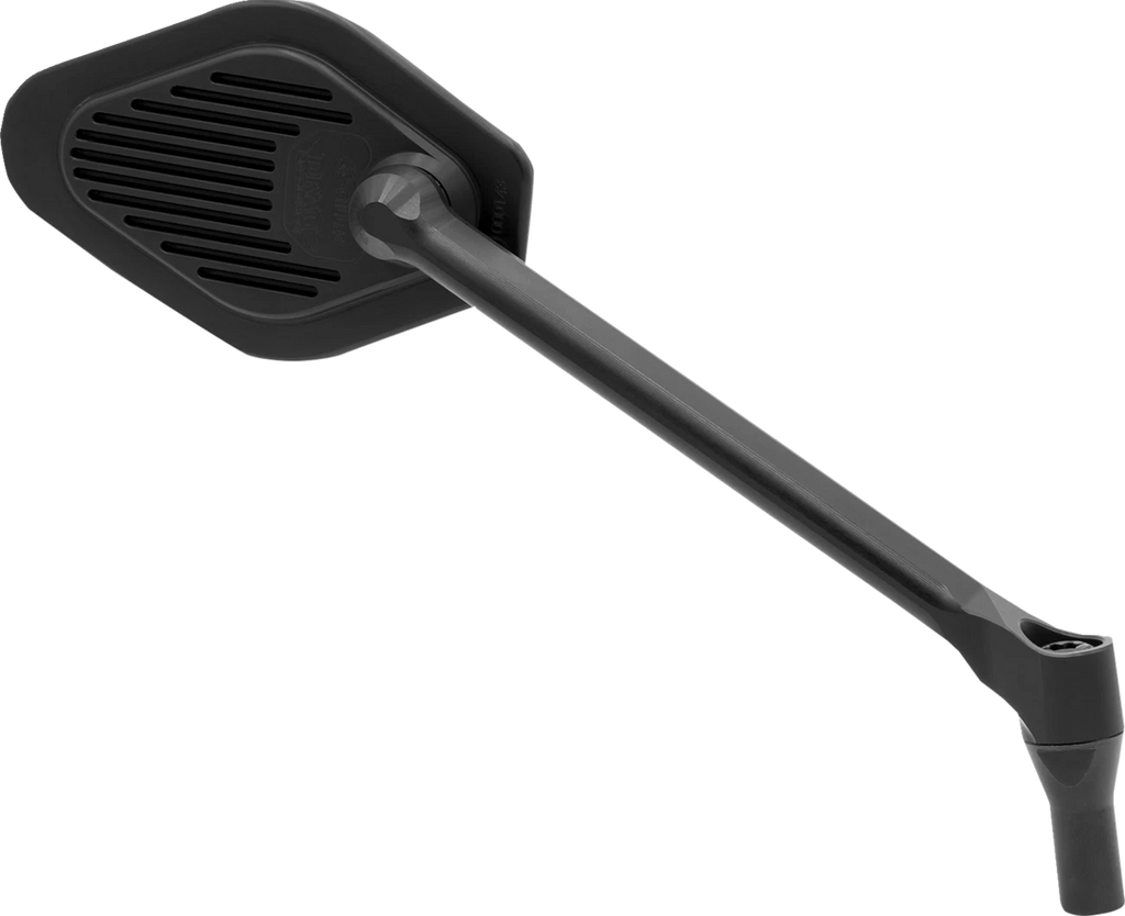 Adjustable Black Long Stem Diamond Mirror for Motorcycle (RHD)