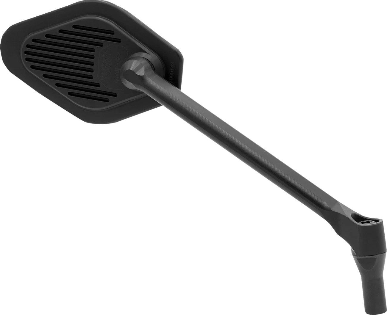 Adjustable Black Long Stem Diamond Mirror for Motorcycle (RHD)