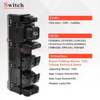 Power Window Switch for Chevy Silverado (2007–2013) #15112971