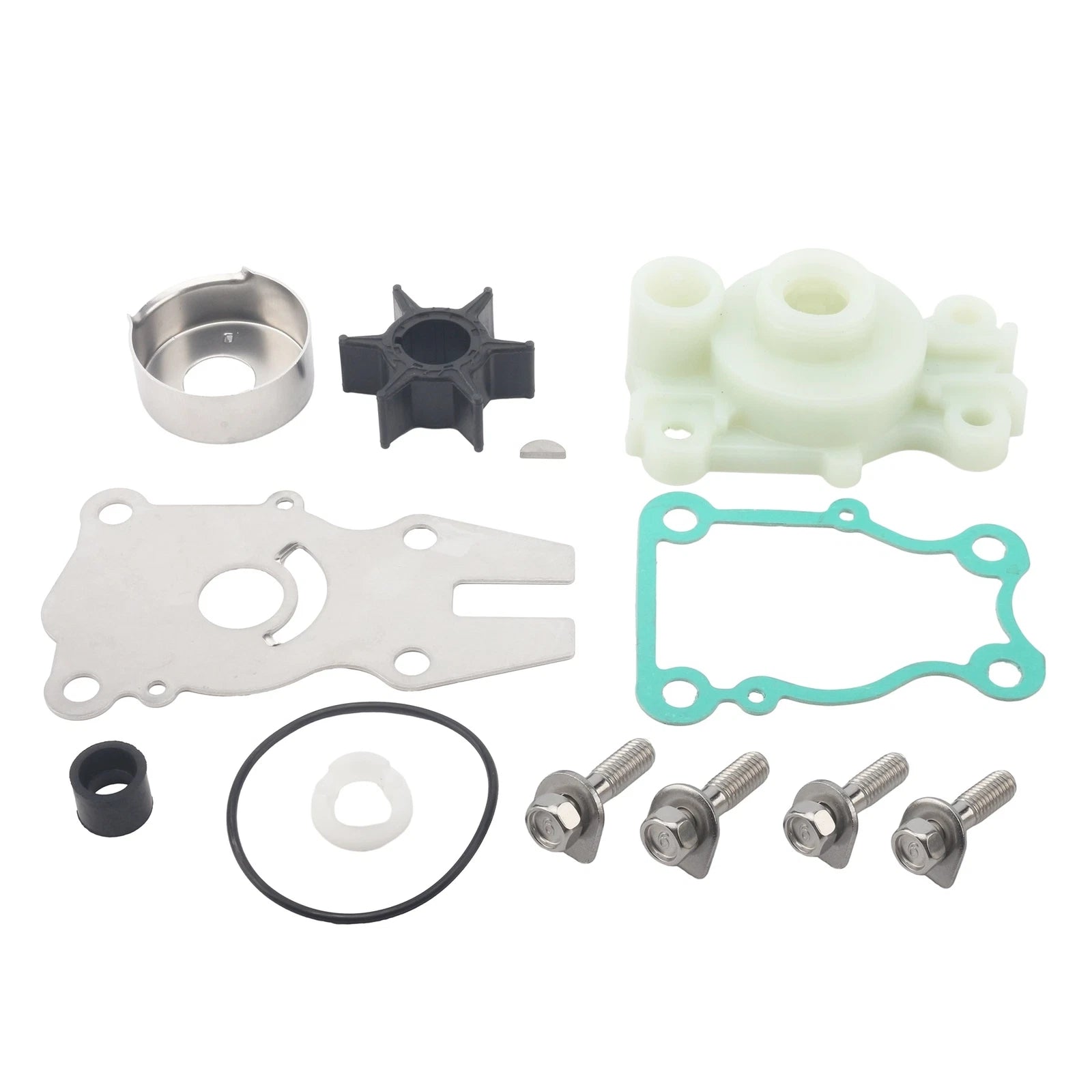 Water Pump Impeller Repair Kit for Yamaha Outboard (63D-W0078-00, 63DW007800)