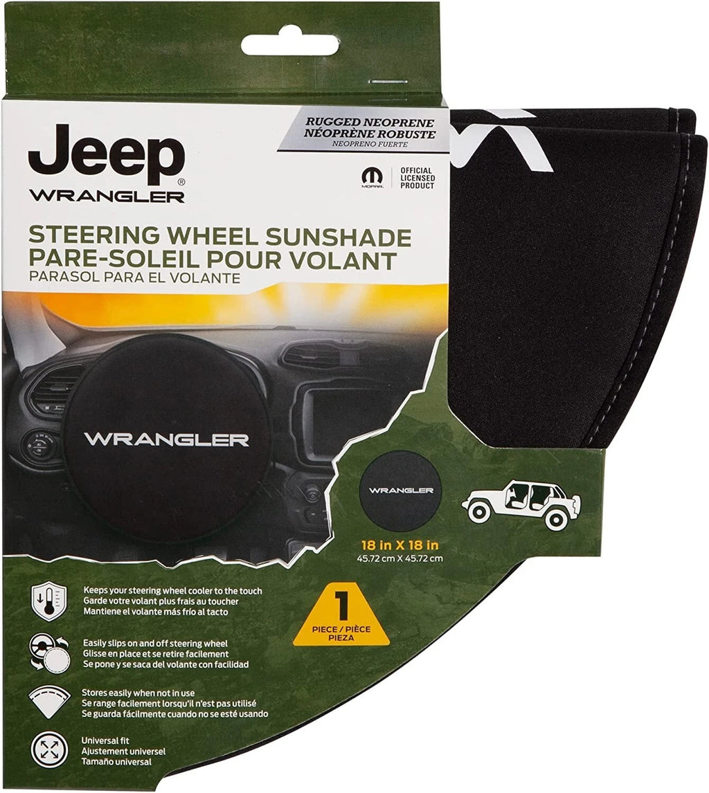 Steering Wheel Cover for Jeep Wrangler (2007–2018) - Logo Design