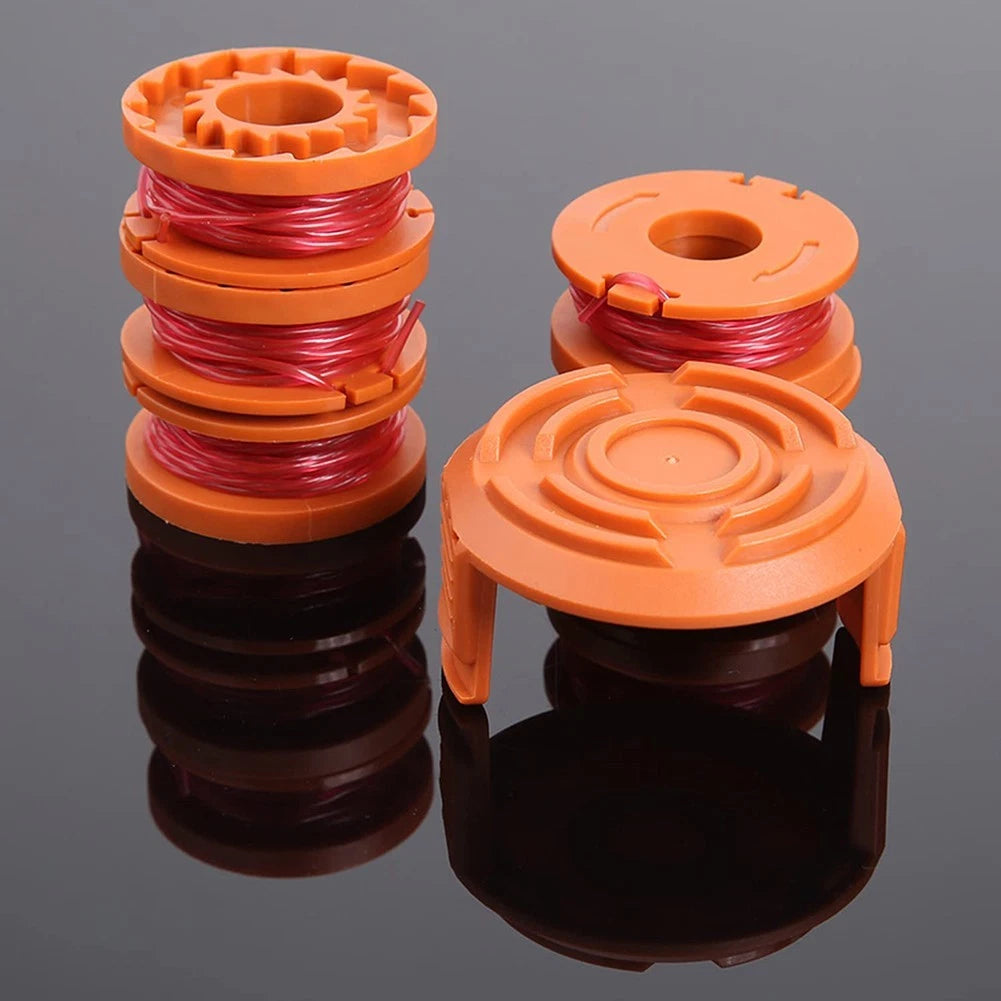 Set of 4 Spools + 1 Cover for WA0004 20V WG151 Lawn Mower (2022)