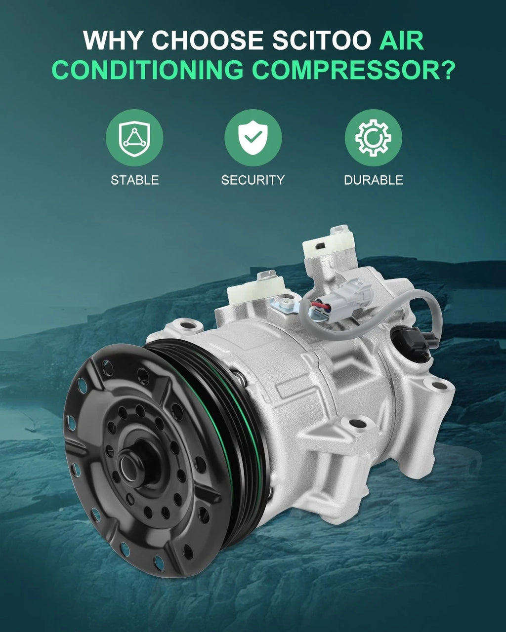 A/C Compressor for Toyota Yaris 1.5L (2007–2010) 255283