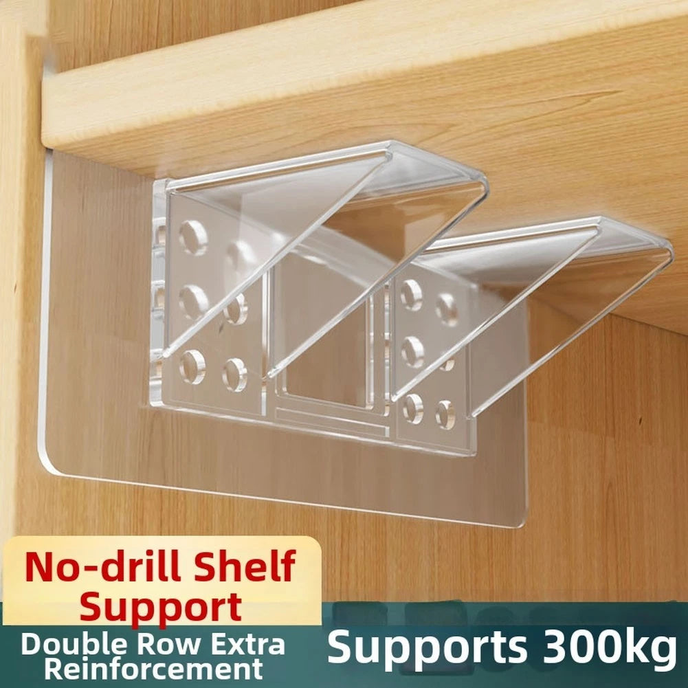 Self Sticking Shelf Bracket for Cabinets Wardrobes Bookshelves