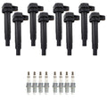 Set of 8 NGK Ignition Coils & Ruthenium Spark Plugs for 4Runner Land Cruiser