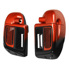 Lower Vented Fairing for Harley Touring (2014–2023) Sunset Orange/Sunset Black Fade