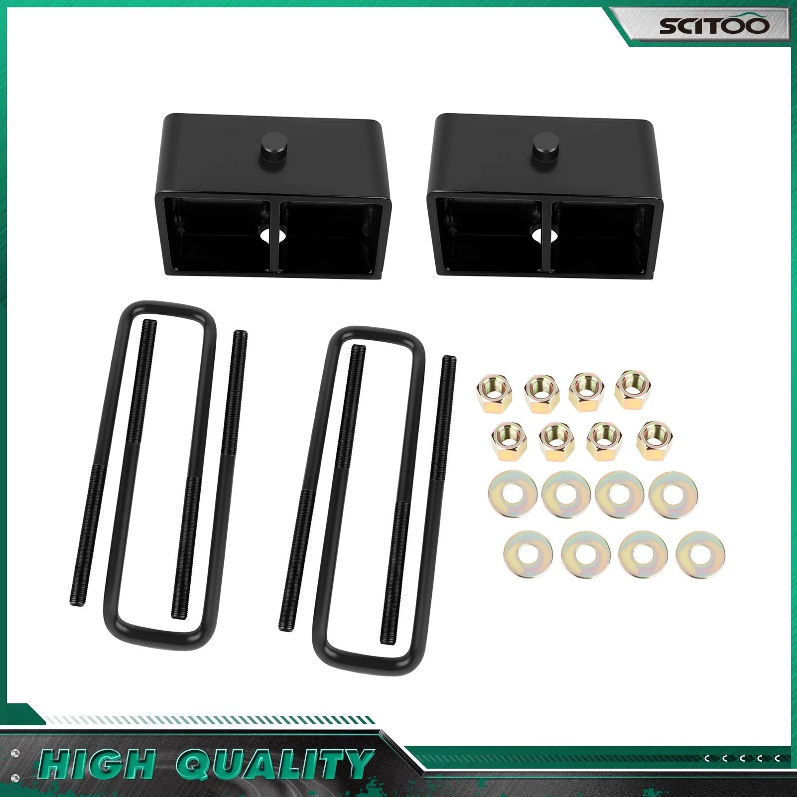 2X 3" Rear Leveling Kit for Toyota Tundra (1999–2019) Steel Blocks 4X2 4X4