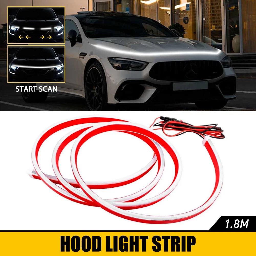 LED Meteor Strip Lights for Car Hood (Universal)