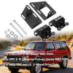 4X Engine Swap Motor Mount Brackets for Chevy GMC S10 S15 (1982–2004)