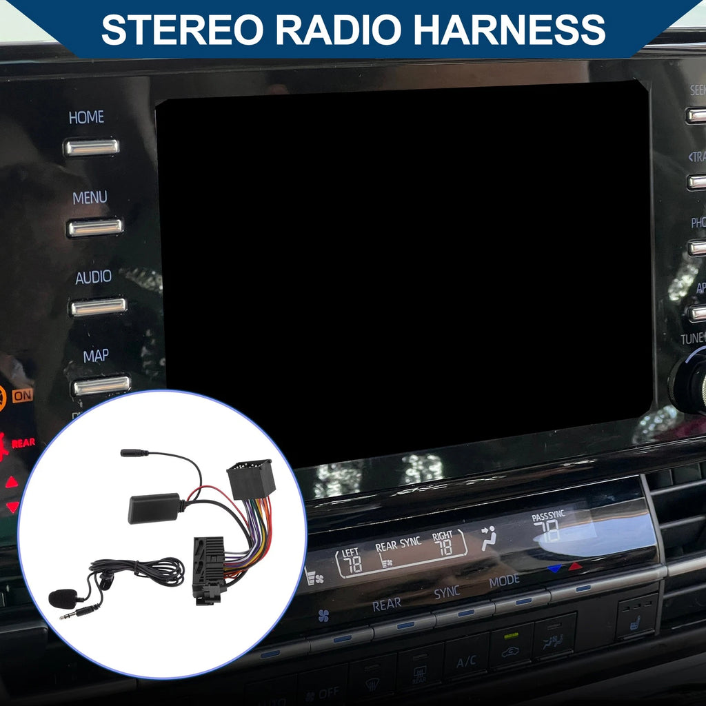 Stereo Radio Harness for BMW E46 3 Series (1998–2006) 16 Pin Microphone