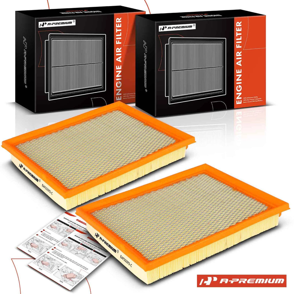2X Engine Air Filter for Ford Mustang (1986–1993) Taurus (1989–1995)