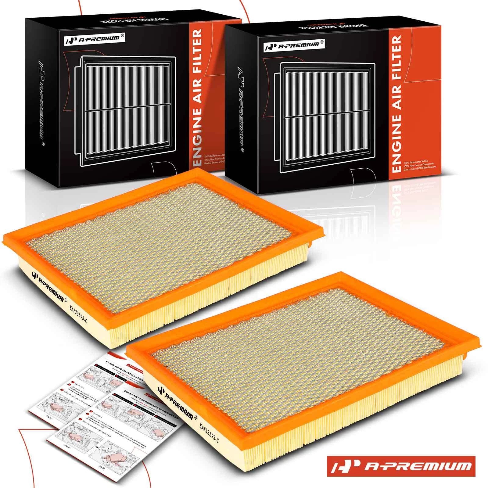 2X Engine Air Filter for Ford Mustang (1986–1993) Taurus (1989–1995)