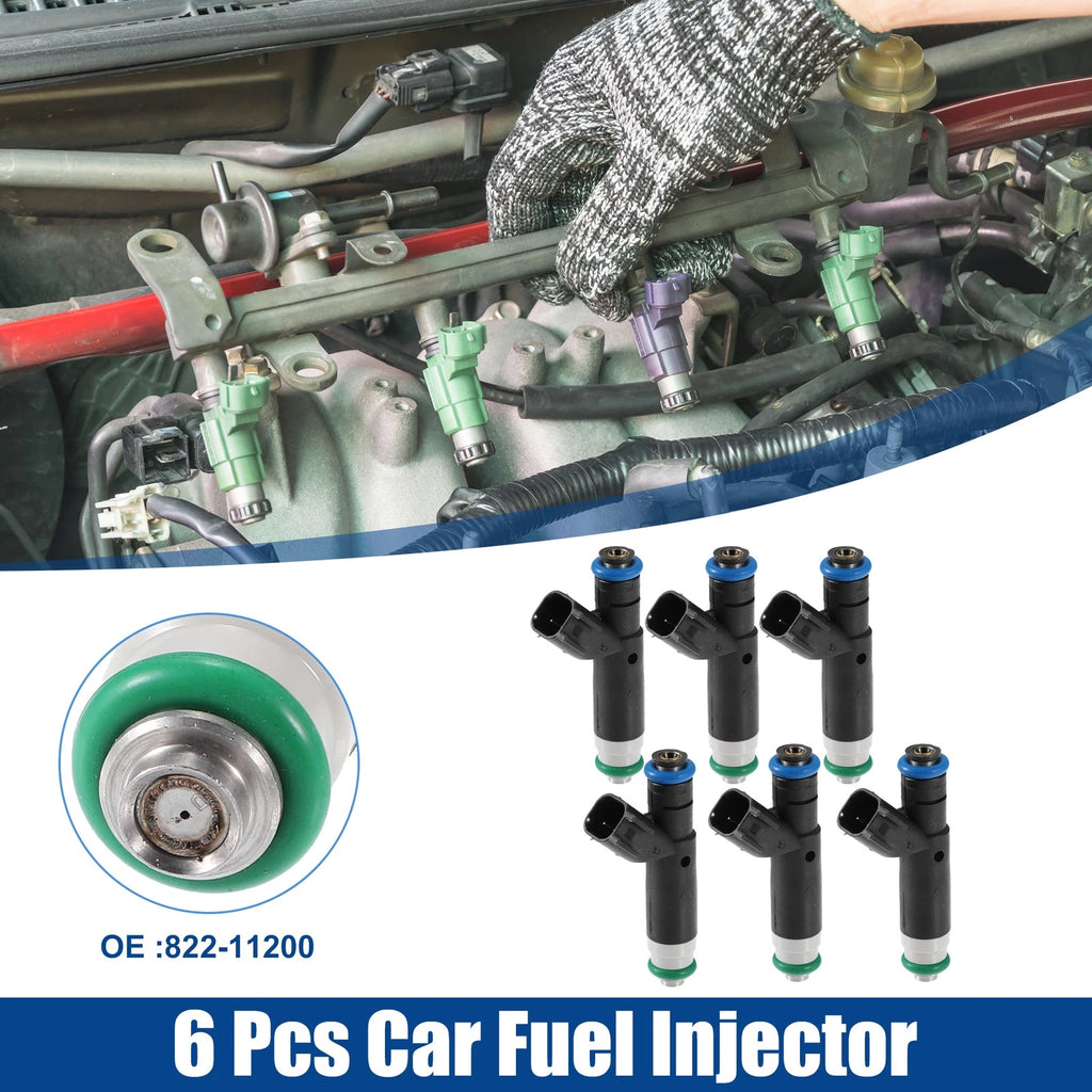 Set of 6 Fuel Injector Nozzles for Ford Freestar (2006–2007) 6F2Z-9F593-BA