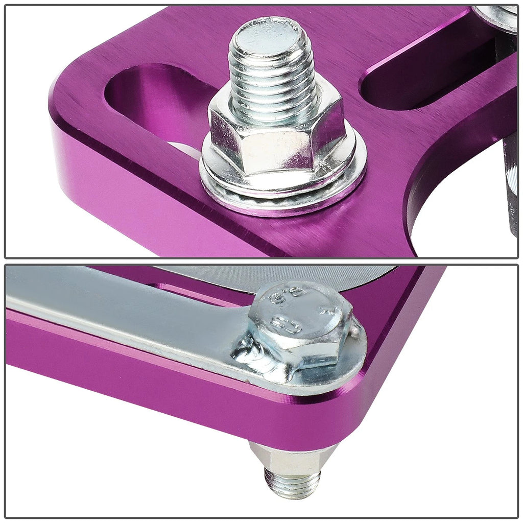 Adjustable Camber Caster Plates for Ford Mustang (1994–2004) - Purple