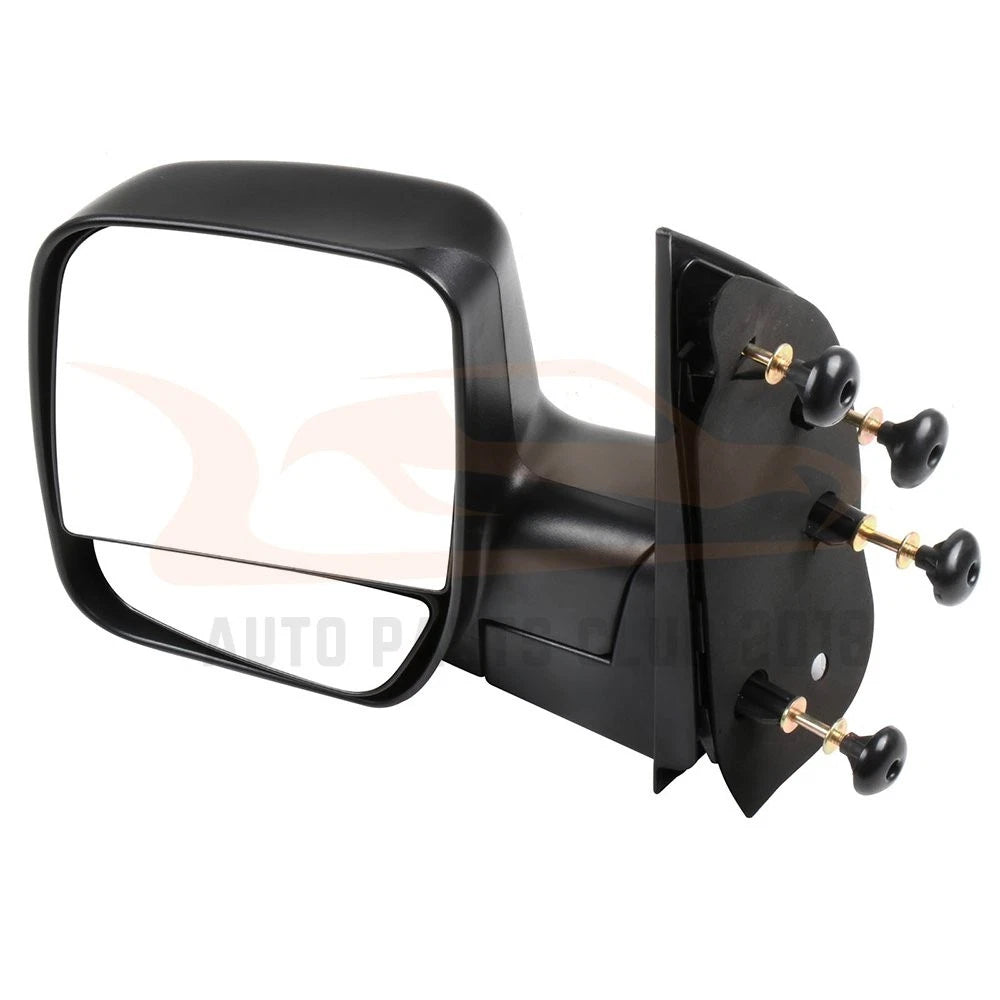 Set of 2 Folding Manual Black Mirrors for Ford Econoline (2003–2014)